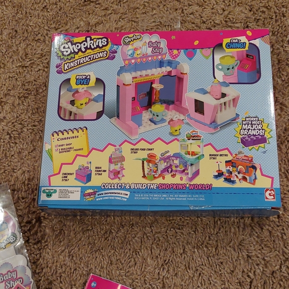 ❤️SALE! SHOPKINS Kinstructions Baby Shop 128 Piece Set - Picture 5 of 5